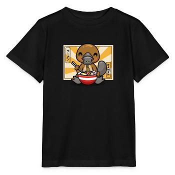 Ornithorynque - T-shirt bio MINI CREATOR Stanley/Stella Enfant - noir - Devant - Mikhail (115cm)