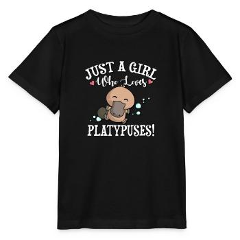 Ornithorynque - T-shirt bio MINI CREATOR Stanley/Stella Enfant - noir - Devant - Mikhail (115cm)