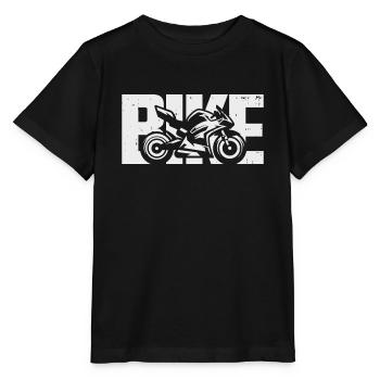 Bike Rennmotorrad Biker Motorrad Motorradfahrer - Stanley/Stella Kinder T-Shirt MINI CREATOR  - Schwarz - Vorne - Mikhail (115cm)