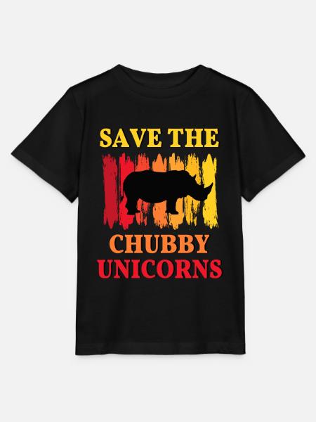Nosorożce Nosorożce Zwierzęta Afrykane chronią dobrostan zwierząt - Stanley/Stella T-shirt MINI CREATOR til børn - sort