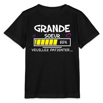 Grande Soeur Veuillez Patienter - T-shirt bio MINI CREATOR Stanley/Stella Enfant - noir - Devant - Mikhail (115cm)