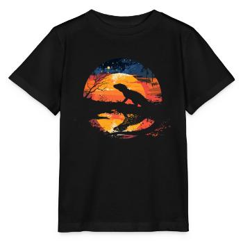 Iguana Reptiles Green Iguana - Stanley/Stella MINI CREATOR Kids’ T-Shirt - black - Front - Mikhail (115cm)