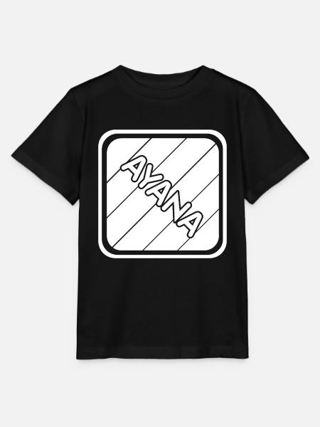 Mädchenname Ayana - Stanley/Stella Kinder T-Shirt MINI CREATOR - Schwarz