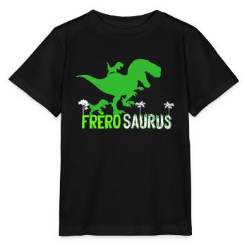 Grand Frère Dinosaure Frérosaurus - T-shirt bio MINI CREATOR Stanley/Stella Enfant - noir - Devant - Mikhail (115cm)