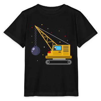 Abrissbirne Wrecking Ball Bagger Zerstörung Bauarb - Stanley/Stella Kinder T-Shirt MINI CREATOR  - Schwarz - Vorne - Mikhail (115cm)