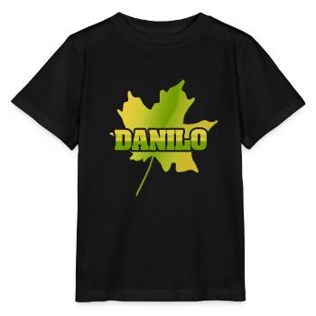 Maple leaf Danilo - Stanley/Stella MINI CREATOR Kids’ T-Shirt - black - Front - Mikhail (115cm)