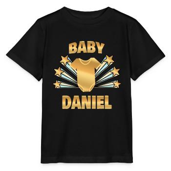 Pregnant Daniel - Stanley/Stella MINI CREATOR Kids’ T-Shirt - black - Front - Mikhail (115cm)