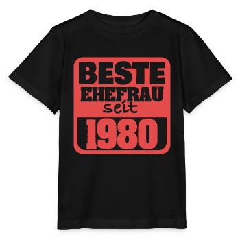 Verliebt 1980 - Stanley/Stella Kinder T-Shirt MINI CREATOR  - Schwarz - Vorne - Mikhail (115cm)