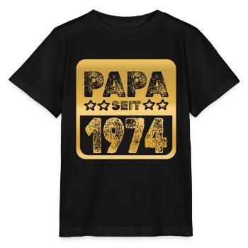 seit 1974 - Stanley/Stella Kinder T-Shirt MINI CREATOR  - Schwarz - Vorne - Mikhail (115cm)