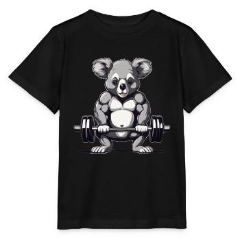 Fitness - Stanley/Stella Kinder T-Shirt MINI CREATOR  - Schwarz - Vorne - Mikhail (115cm)