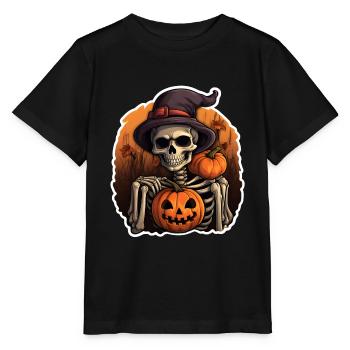 Skeleton Halloween - Stanley/Stella MINI CREATOR Kids’ T-Shirt - black - Front - Mikhail (115cm)