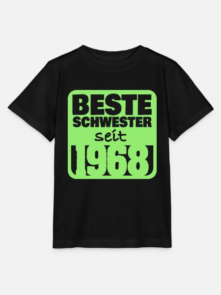 Geschwister 1968 - Stanley/Stella Kinder T-Shirt MINI CREATOR - Schwarz
