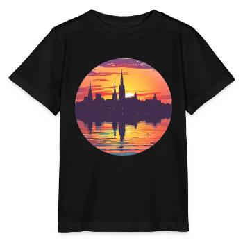 Horizon de Wiesbaden - T-shirt bio MINI CREATOR Stanley/Stella Enfant - noir - Devant - Mikhail (115cm)