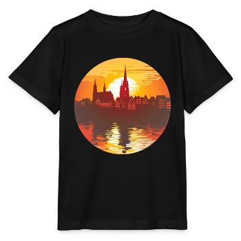 Ligne d’horizon de Kaiserslautern - T-shirt bio MINI CREATOR Stanley/Stella Enfant - noir - Devant - Mikhail (115cm)