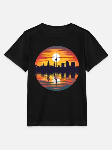 Karlsruhe Skyline - Stanley/Stella Kinder T-Shirt MINI CREATOR - Schwarz