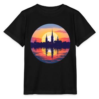Erfurt Skyline - Stanley/Stella MINI CREATOR Kids’ T-Shirt - black - Front - Mikhail (115cm)