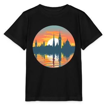 Oldenburg Skyline - Stanley/Stella MINI CREATOR Kids’ T-Shirt - black - Front - Mikhail (115cm)