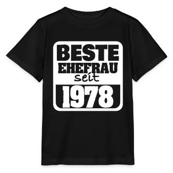 Verlobt 1978 - Stanley/Stella Kinder T-Shirt MINI CREATOR  - Schwarz - Vorne - Mikhail (115cm)