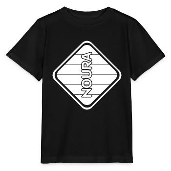 Prénom Noura - T-shirt bio MINI CREATOR Stanley/Stella Enfant - noir - Devant - Mikhail (115cm)