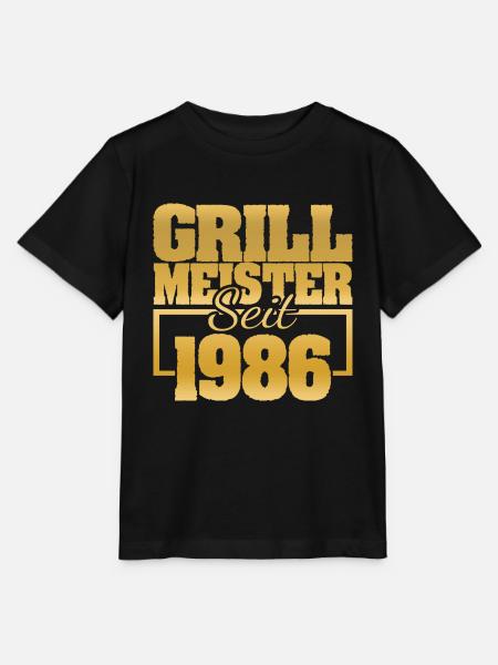Grillinstructor 1986 - Stanley/Stella Kinder T-Shirt MINI CREATOR - Schwarz