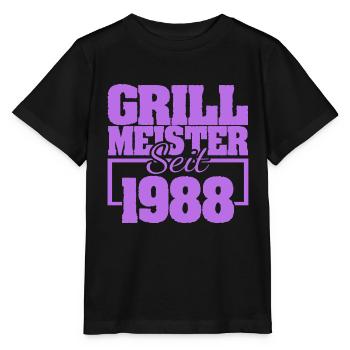 Grillen 1988 - Stanley/Stella Kinder T-Shirt MINI CREATOR  - Schwarz - Vorne - Mikhail (115cm)