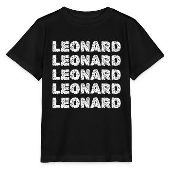 Leonard - Stanley/Stella Kinder T-Shirt MINI CREATOR  - Schwarz - Vorne - Mikhail (115cm)
