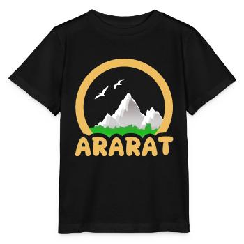 Ararat en tant que trekking - T-shirt bio MINI CREATOR Stanley/Stella Enfant - noir - Devant - Mikhail (115cm)