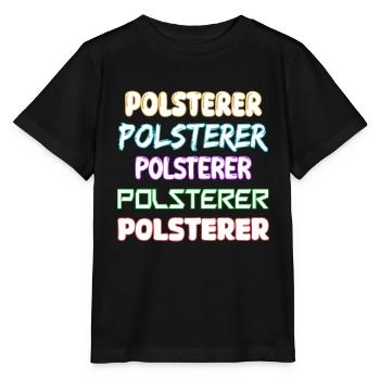 Job Upholsterer - Stanley/Stella MINI CREATOR Kids’ T-Shirt - black - Front - Mikhail (115cm)