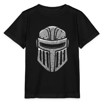 Casque de chevalier armure médiévale - T-shirt bio MINI CREATOR Stanley/Stella Enfant - noir - Devant - Mikhail (115cm)