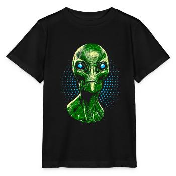 Alien - Stanley/Stella MINI CREATOR Kids’ T-Shirt - black - Front - Mikhail (115cm)