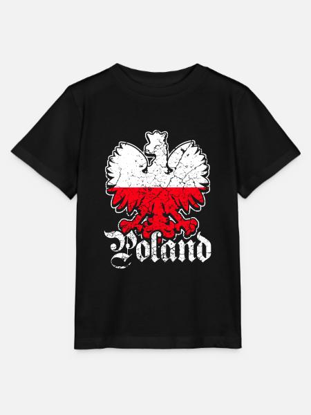 Polen Flagge Adler - Stanley/Stella Kinder T-Shirt MINI CREATOR  - Schwarz