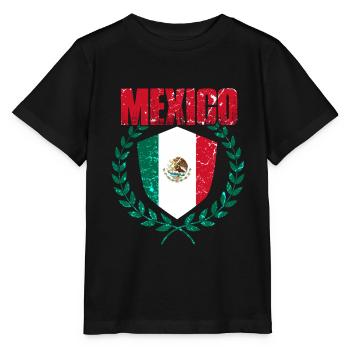 Mexiko - Stanley/Stella Kinder T-Shirt MINI CREATOR  - Schwarz - Vorne - Mikhail (115cm)