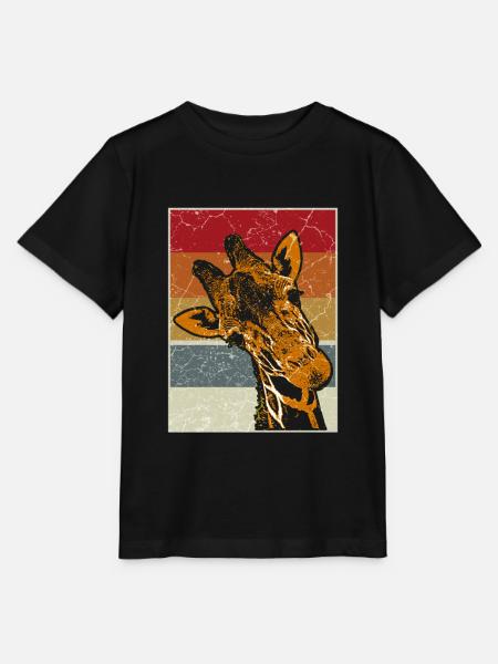 Giraffe - Stanley/Stella Kinder T-Shirt MINI CREATOR - Schwarz