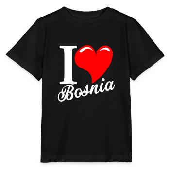 Bosnia - Stanley/Stella MINI CREATOR Kids’ T-Shirt - black - Front - Mikhail (115cm)