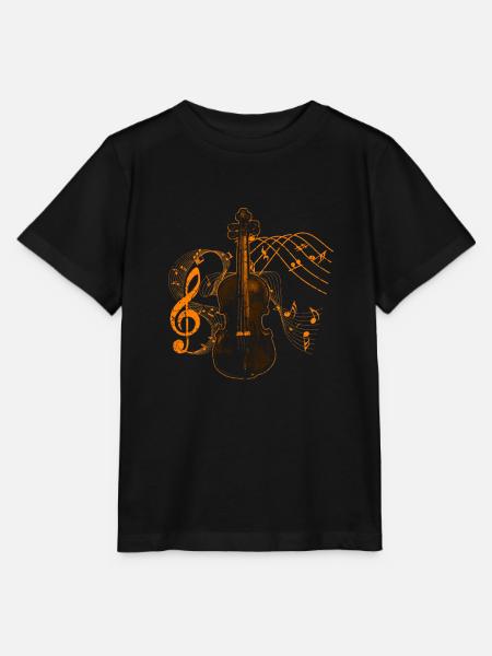 Violine Geige Musik - Stanley/Stella Kinder T-Shirt MINI CREATOR - Schwarz
