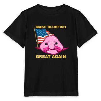États-Unis Elections  Blobfisch Blobfish - T-shirt bio MINI CREATOR Stanley/Stella Enfant - noir - Devant - Mikhail (115cm)