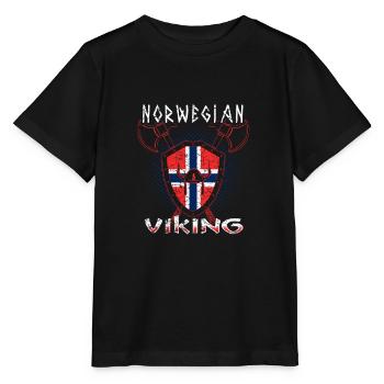Norwegischer Wikinger - Stanley/Stella Kinder T-Shirt MINI CREATOR  - Schwarz - Vorne - Mikhail (115cm)