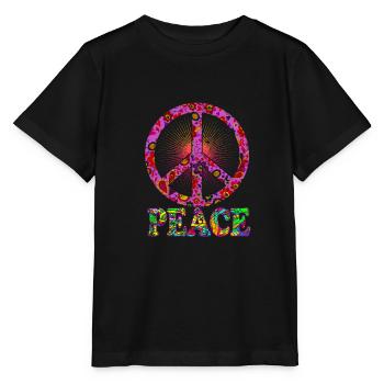 Peace - Stanley/Stella Kinder T-Shirt MINI CREATOR  - Schwarz - Vorne - Mikhail (115cm)