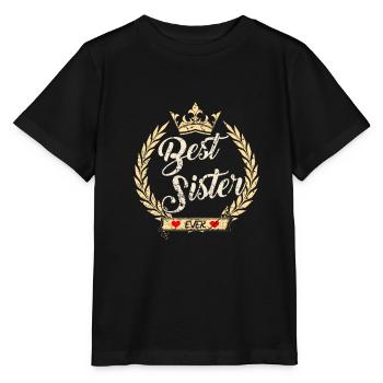 Best Sister Beste Schwester - Stanley/Stella Kinder T-Shirt MINI CREATOR  - Schwarz - Vorne - Mikhail (115cm)