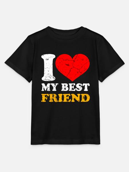 Beste Freunde - Stanley/Stella Kinder T-Shirt MINI CREATOR - Schwarz
