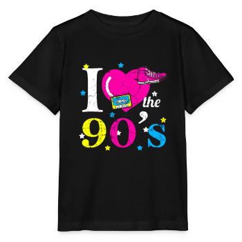 90er Jahre - Stanley/Stella Kinder T-Shirt MINI CREATOR  - Schwarz - Vorne - Mikhail (115cm)