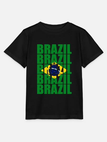 Brasilien - Stanley/Stella Kinder T-Shirt MINI CREATOR - Schwarz