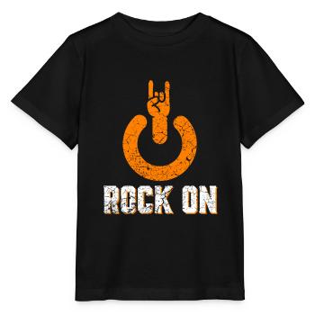 Rock on - Stanley/Stella MINI CREATOR Kids’ T-Shirt - black - Front - Mikhail (115cm)