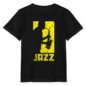 Jazz - Stanley/Stella Kinder T-Shirt MINI CREATOR  - Schwarz - Vorne - Mikhail (115cm)