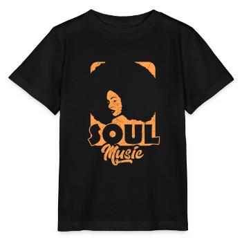 Musique soul - T-shirt bio MINI CREATOR Stanley/Stella Enfant - noir - Devant - Mikhail (115cm)