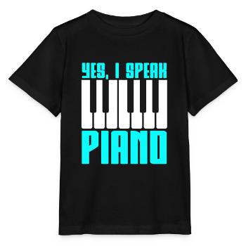 Piano piano - Stanley/Stella MINI CREATOR Kids’ T-Shirt - black - Front - Mikhail (115cm)