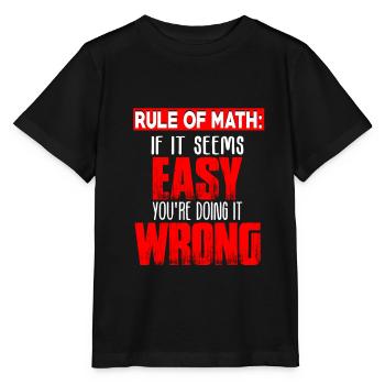 Mathématicien mathématique - T-shirt bio MINI CREATOR Stanley/Stella Enfant - noir - Devant - Mikhail (115cm)