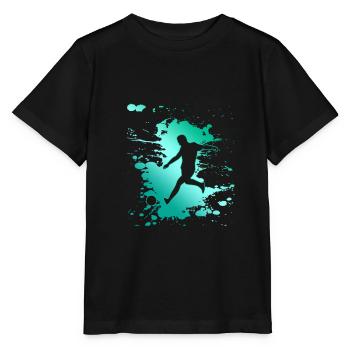Fussball Fussballer - Stanley/Stella Kinder T-Shirt MINI CREATOR  - Schwarz - Vorne - Mikhail (115cm)