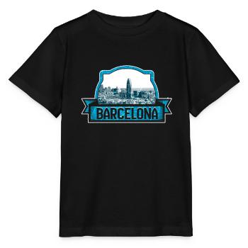 Barcelona - Stanley/Stella MINI CREATOR Kids’ T-Shirt - black - Front - Mikhail (115cm)