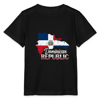 Dominikanische Republik - Stanley/Stella Kinder T-Shirt MINI CREATOR  - Schwarz - Vorne - Mikhail (115cm)